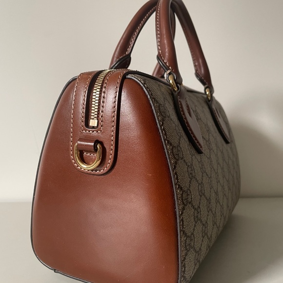 GUCCI MONOGRAM BOSTON HANDBAG - Picture 4 of 7